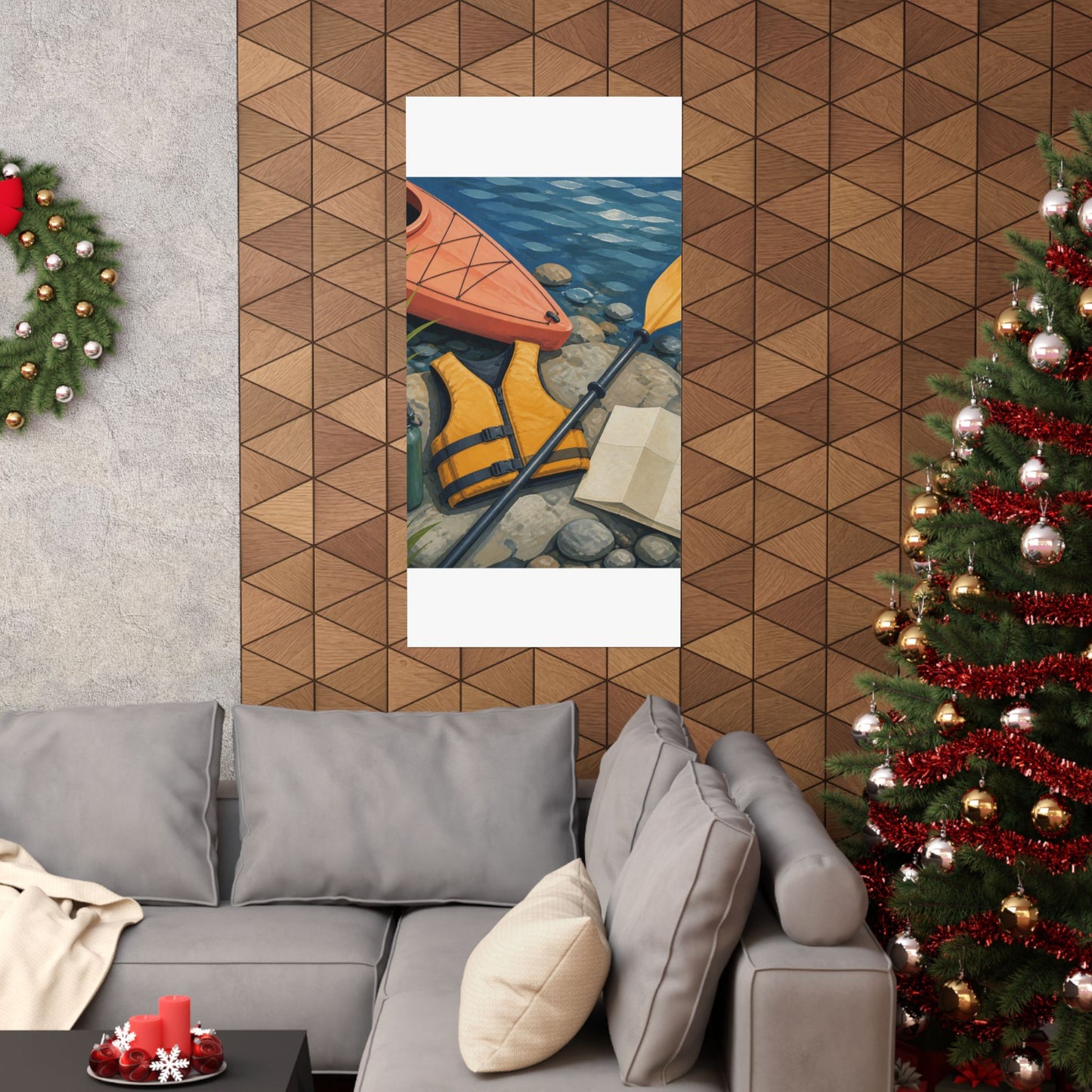Calm Kayaking Adventure Art Poster
