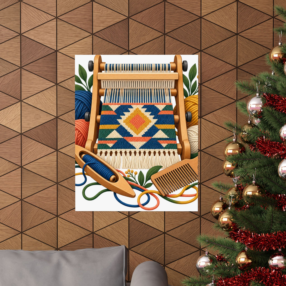 Geometric Hand Weaving Workshop Poster