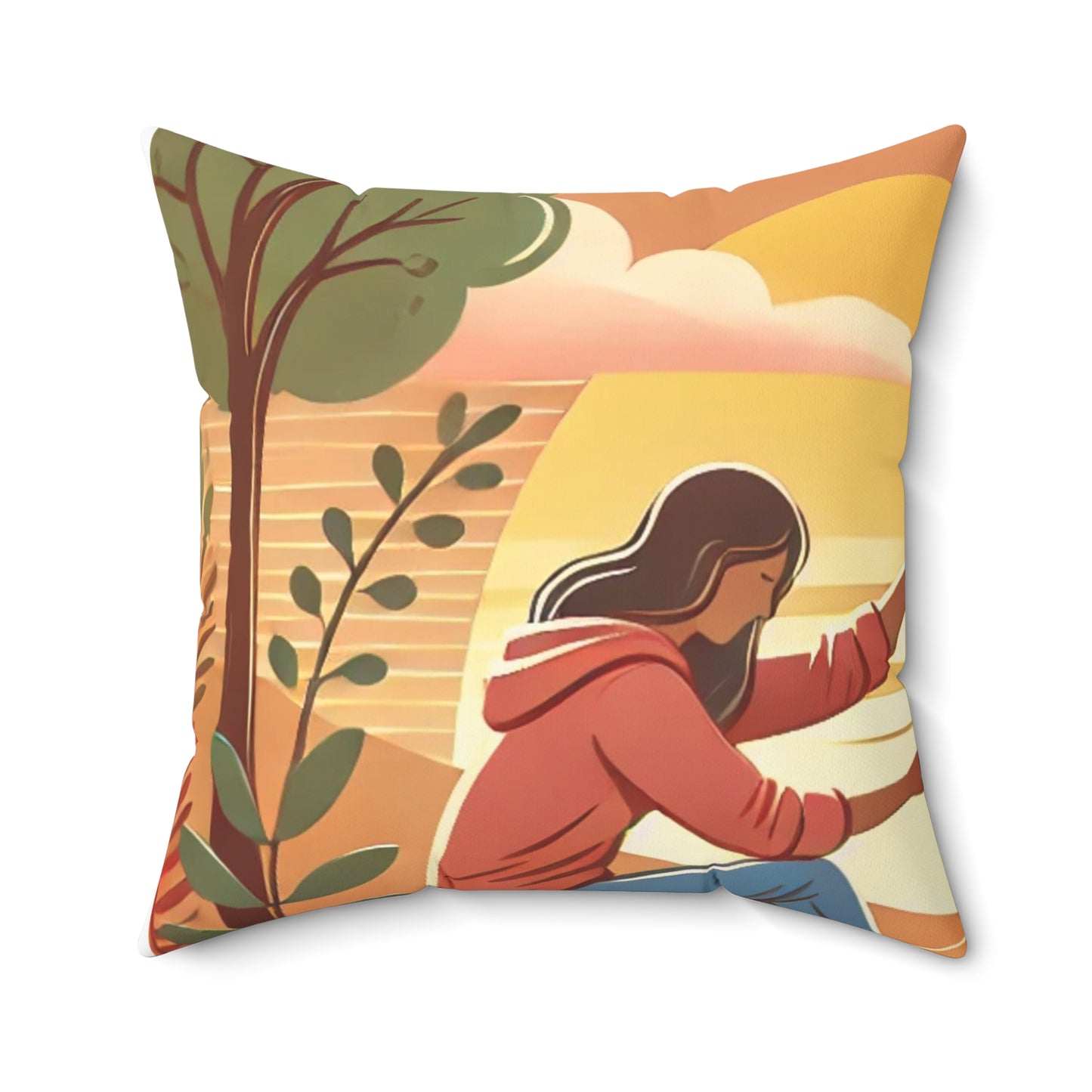 Helping Hands Sunset Garden Decorative Pillow