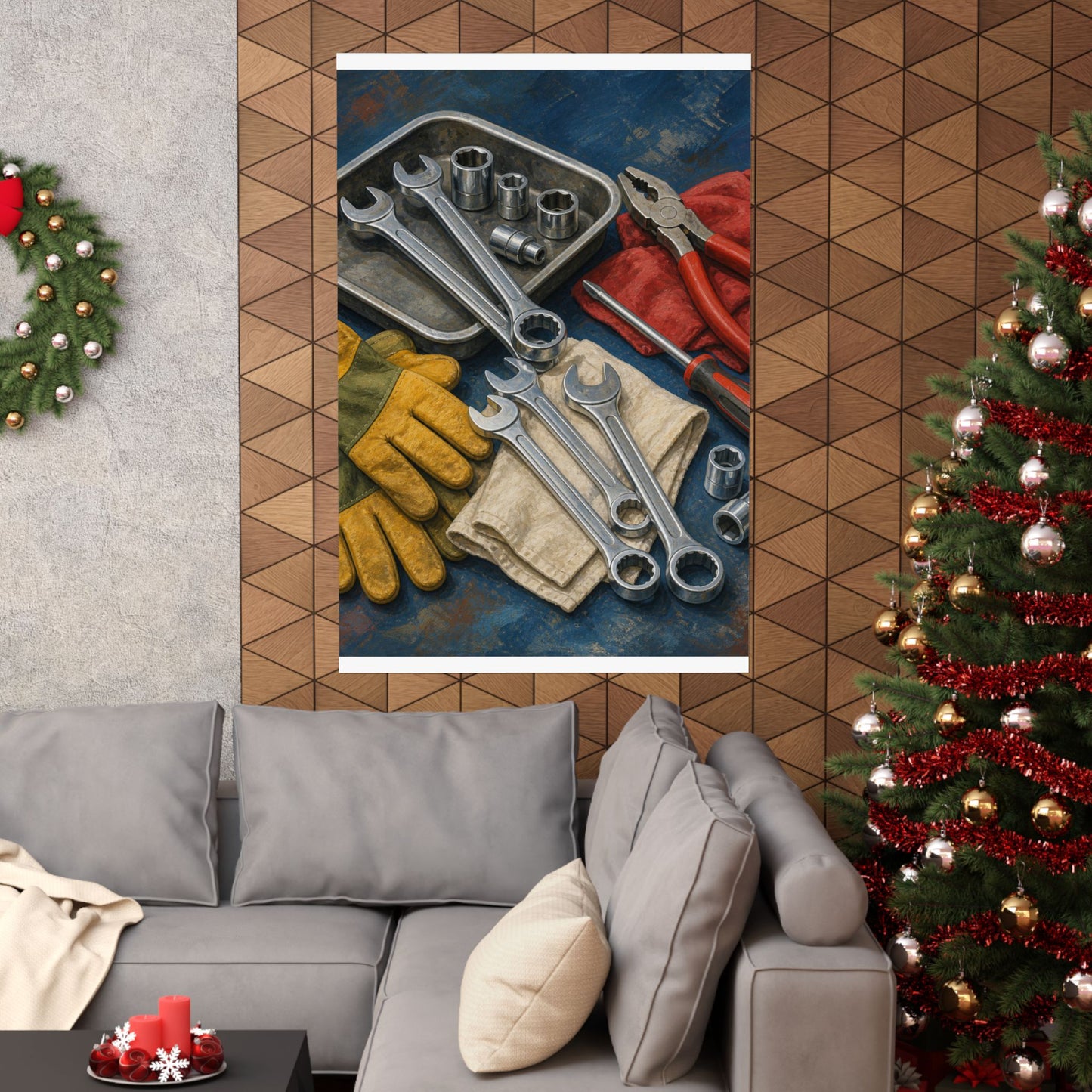 Classic Mechanic Hand Tools Art Poster