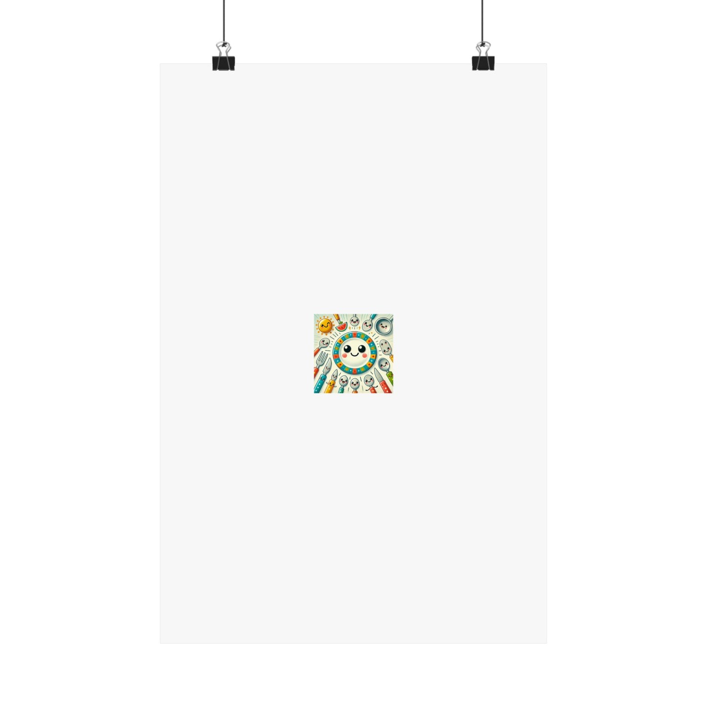 Happy Little Kitchen Club Kawaii Food Poster Kitchen Wall Art Decor