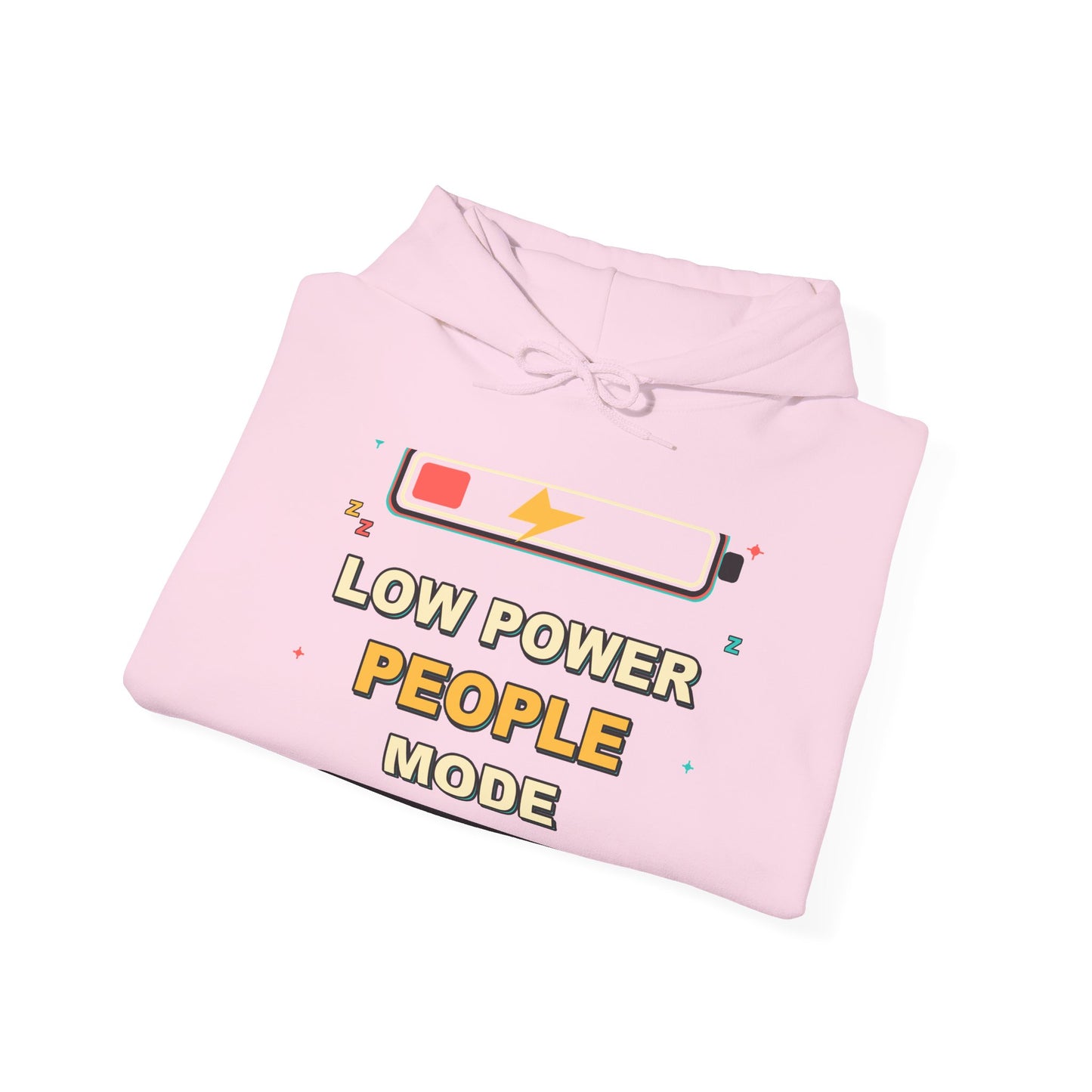 Low Power People Mode Funny Introvert Social Battery Hoodie