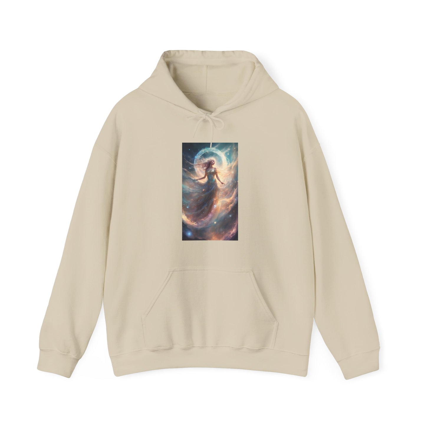 Moonlit Celestial Dancer Fantasy Portrait Hoodie
