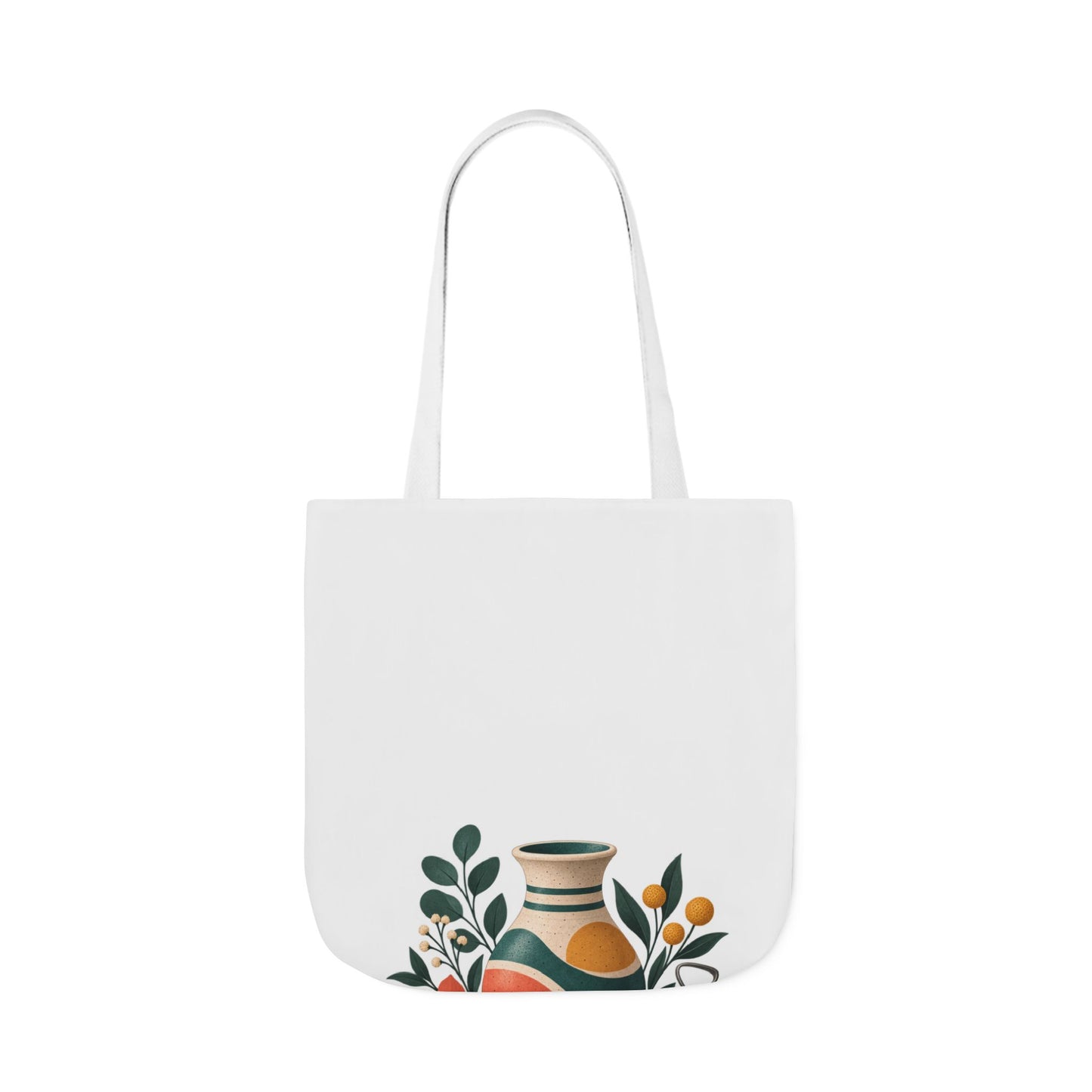 Midcentury Pottery Botanical Art Tote Bag