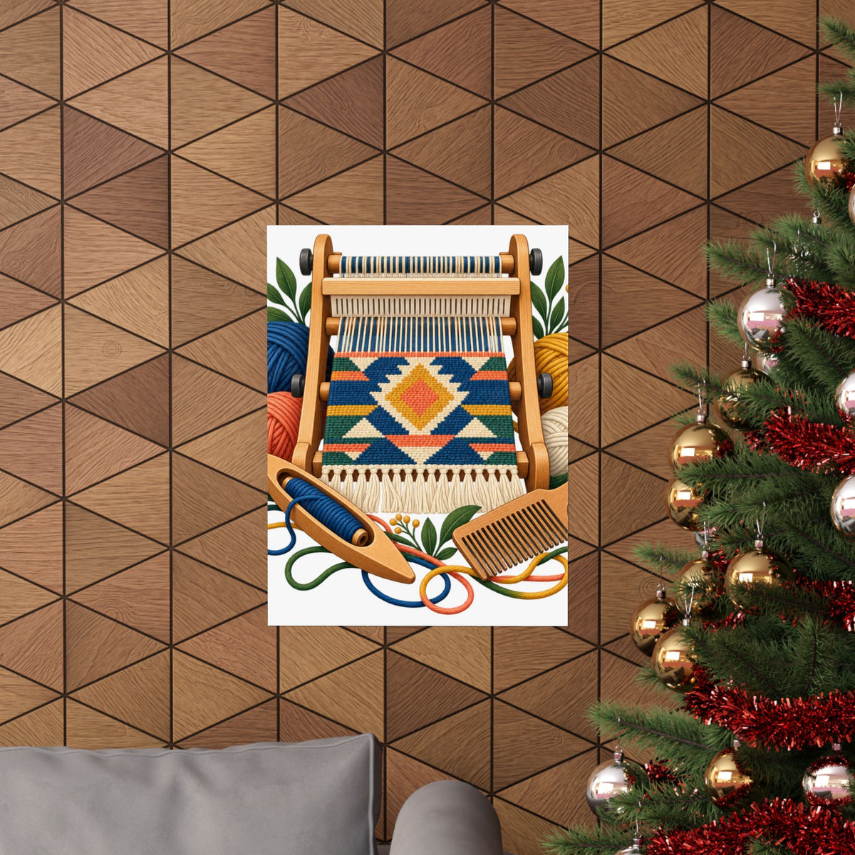 Geometric Hand Weaving Workshop Poster