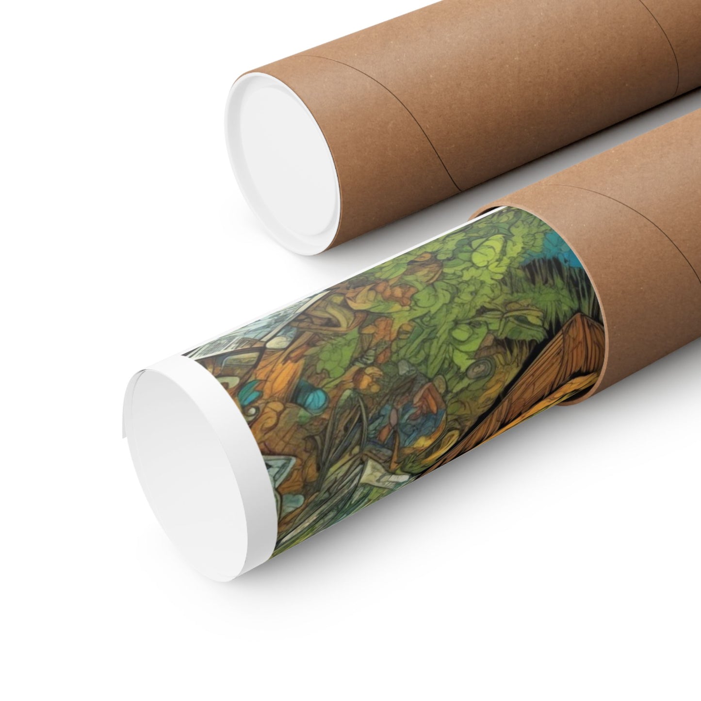 Whimsical Garden Stream Nature Gift Art Poster