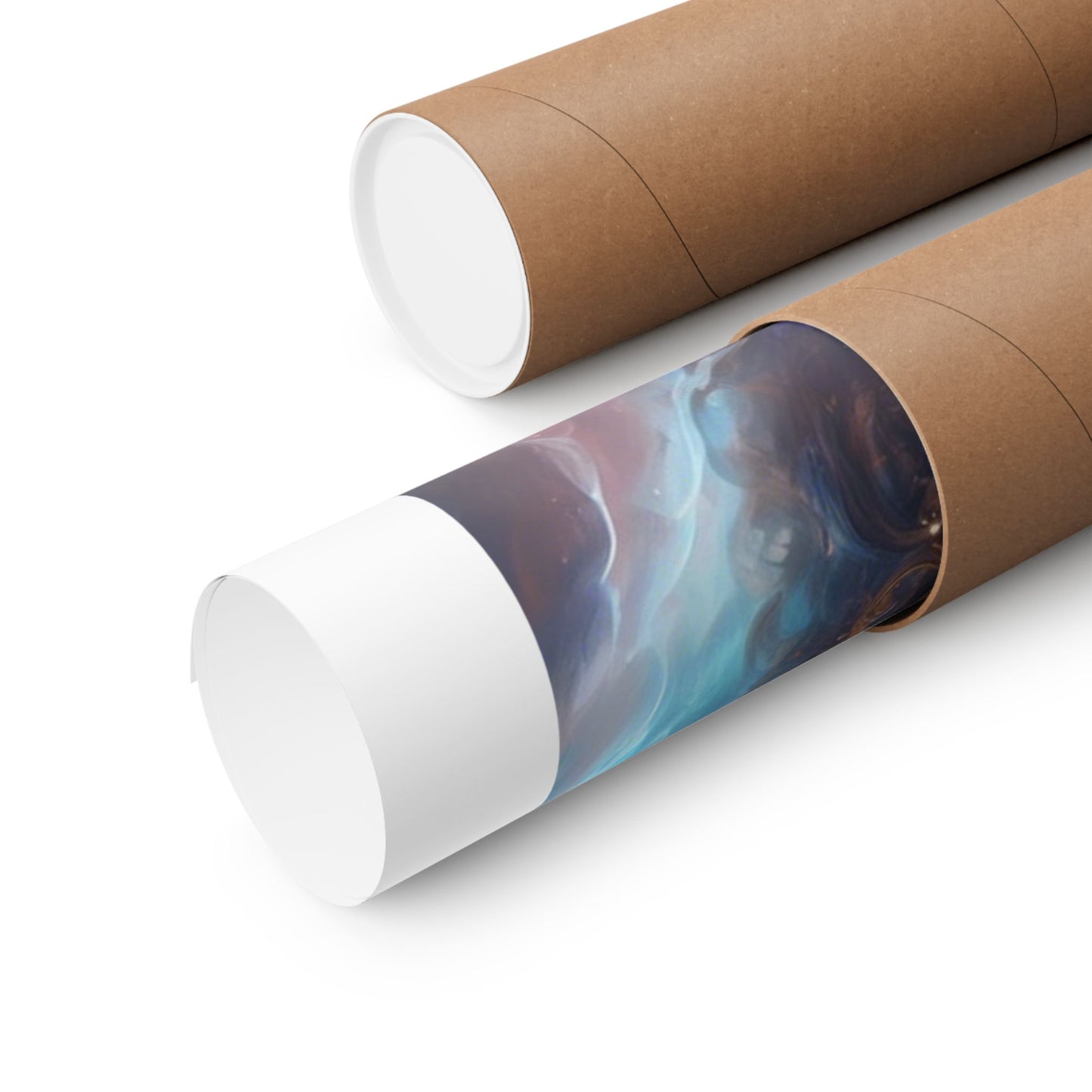 Celestial Winged Meditation Fantasy Portrait Poster