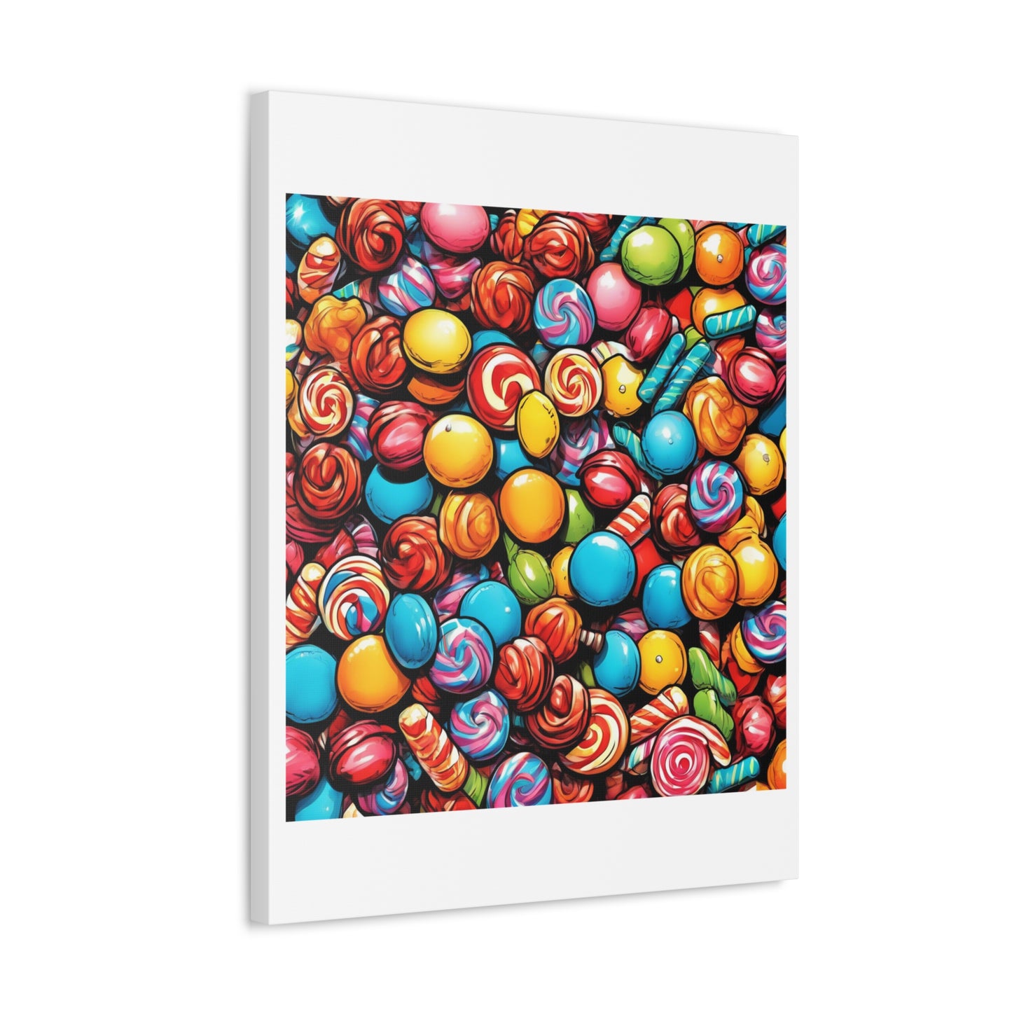 Colorful Candy Pattern Sweets Gift Art Canvas