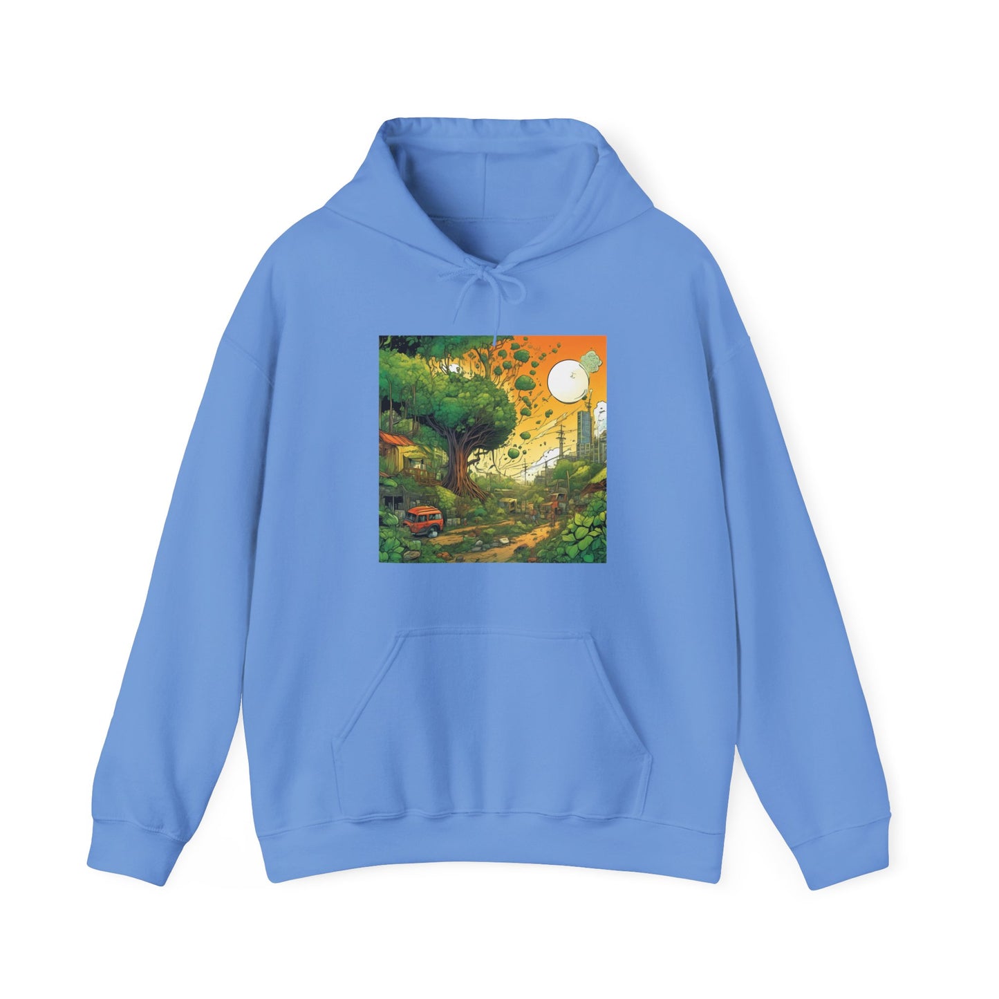 Cottage Road Landscape Nature Gift Art Hoodie