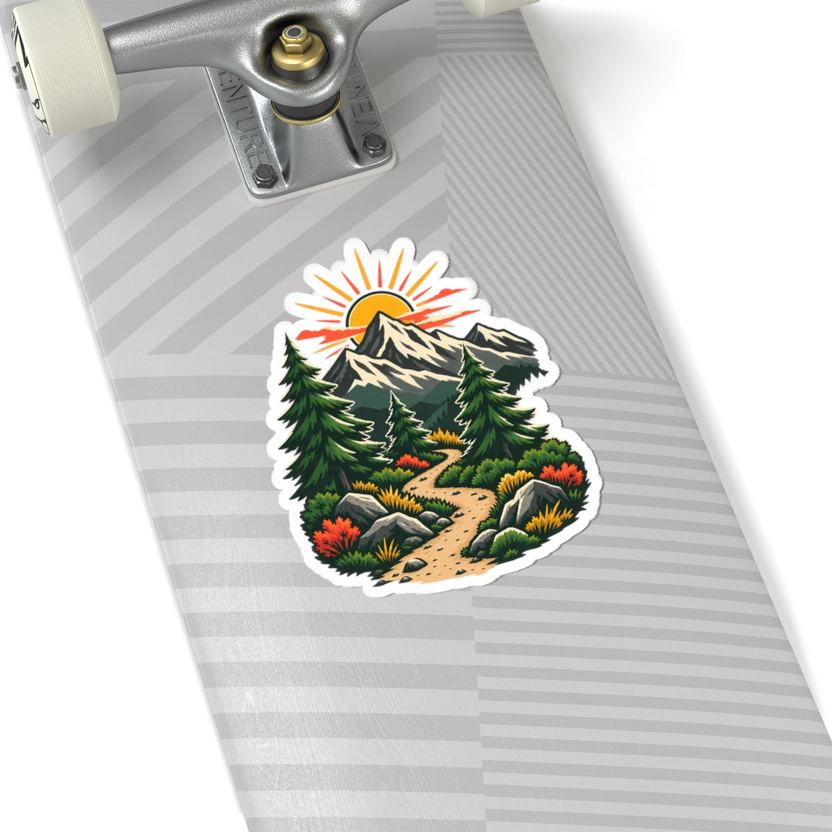 Sunrise Mountain Trail Outdoor Adventure Sticker