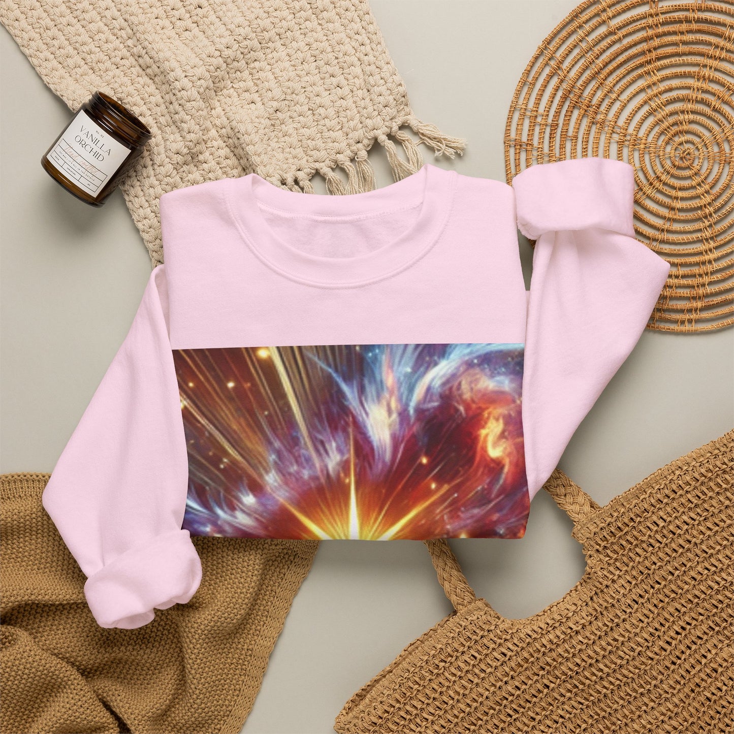 Cosmic Starburst Energy Abstract Space Crew Sweatshirt Gift