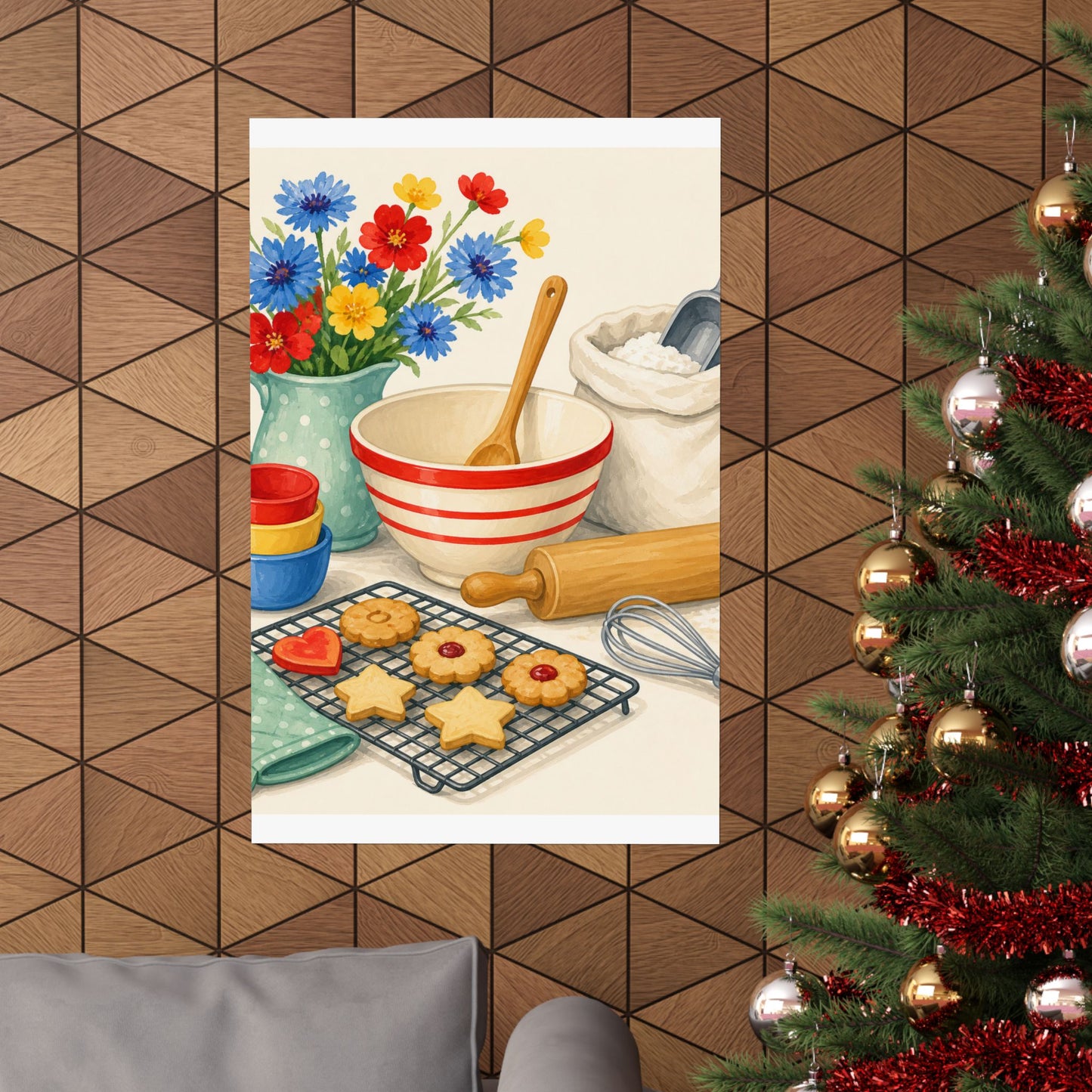 Cheerful Home Baking Hobby Poster