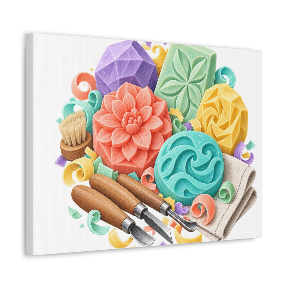 Colorful Soap Carving Workshop Canvas