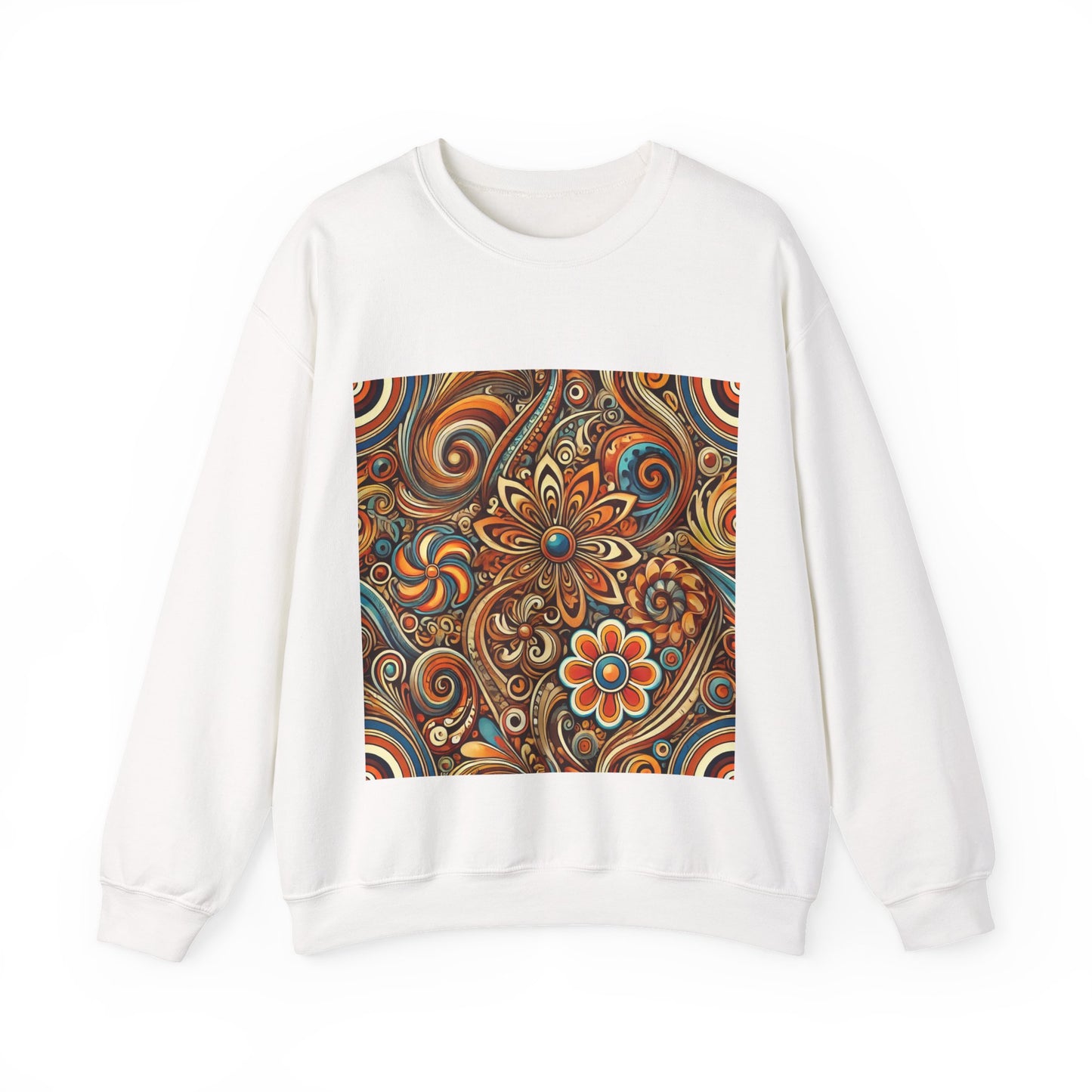 Ornate Abstract Floral Paisley Pattern Sweatshirt