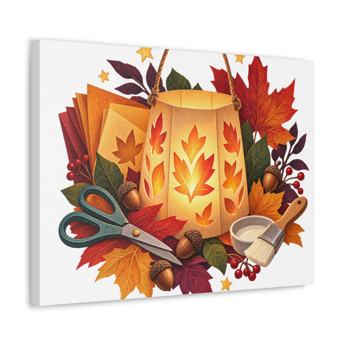 Autumn Lantern Making Workshop Canvas