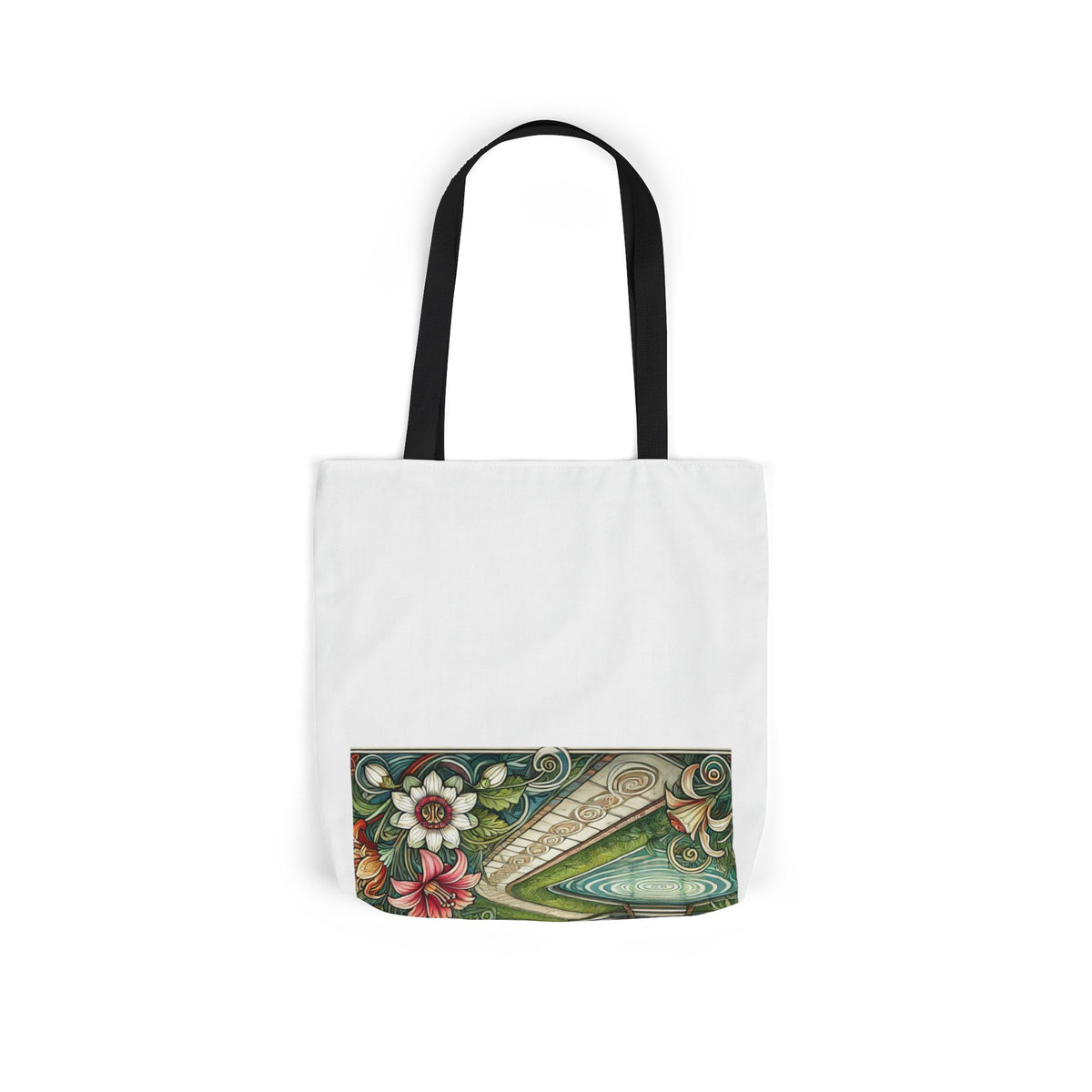 Botanical Gazebo Garden Art Nouveau Canvas Tote Bag