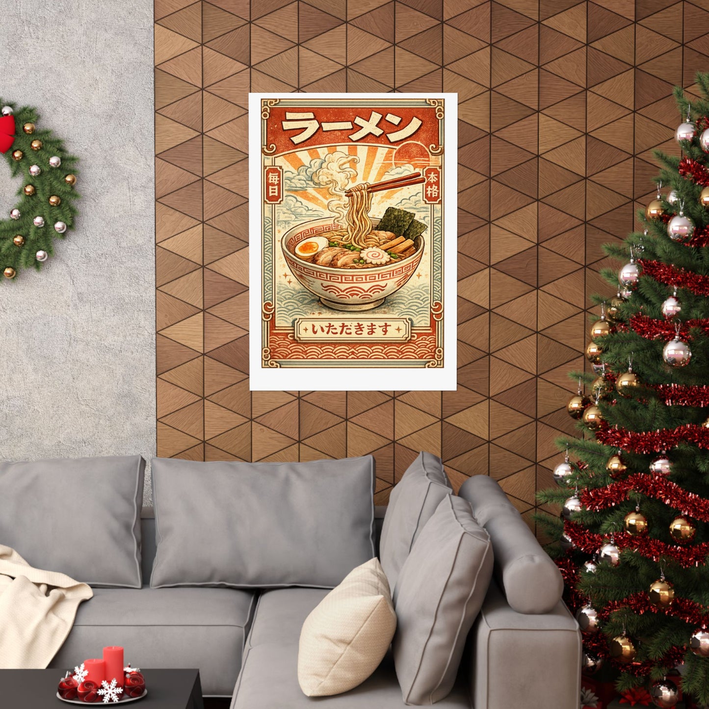 Vintage Ramen Bowl Japanese Food Art Poster