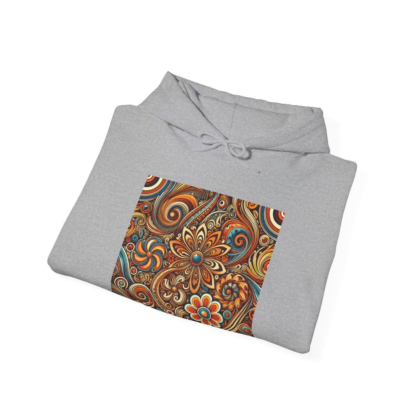 Ornate Abstract Floral Paisley Pattern Hoodie