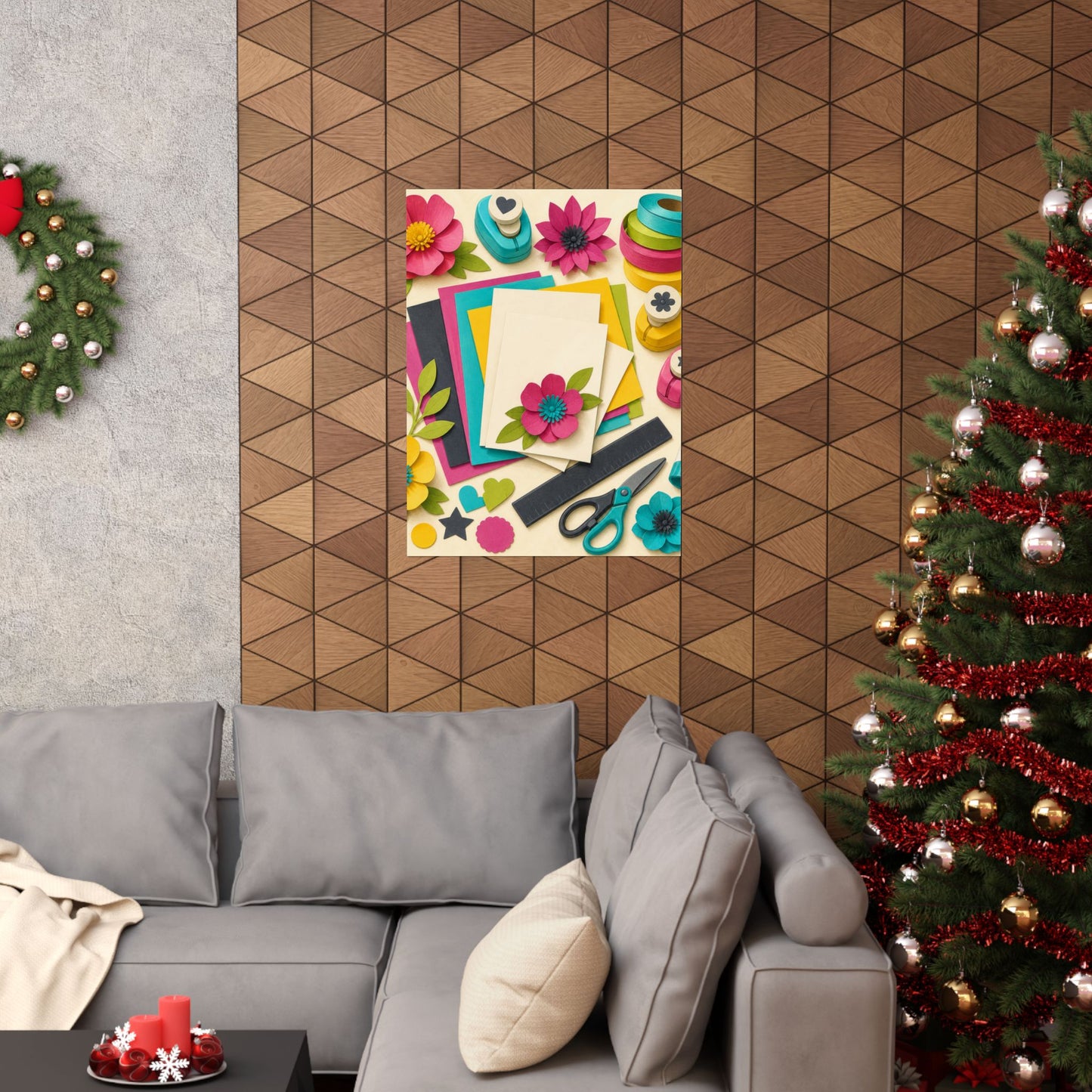 Bright Paper Crafting Hobby Poster