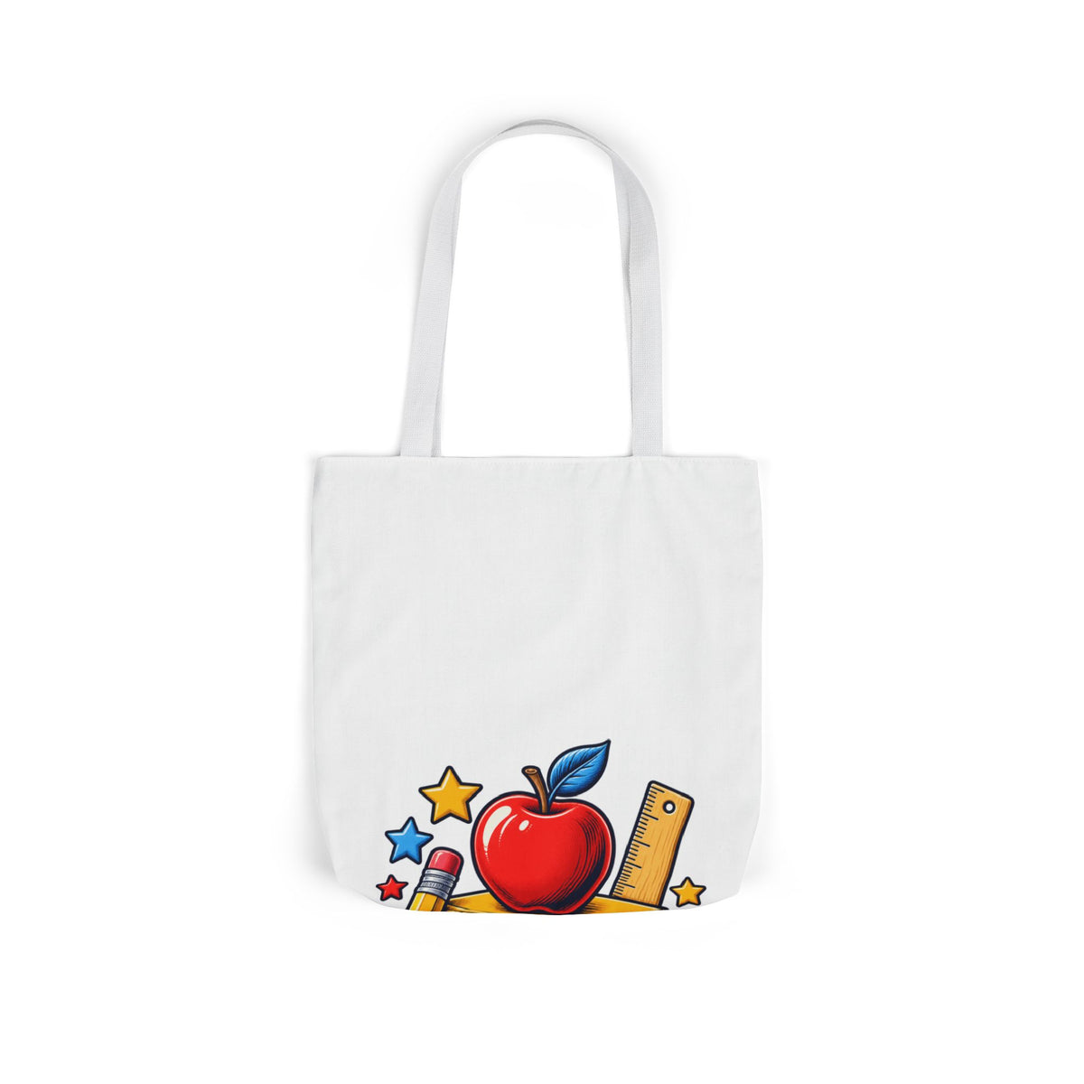 Retro School Books Apple Teacher Appreciation Tote Bag