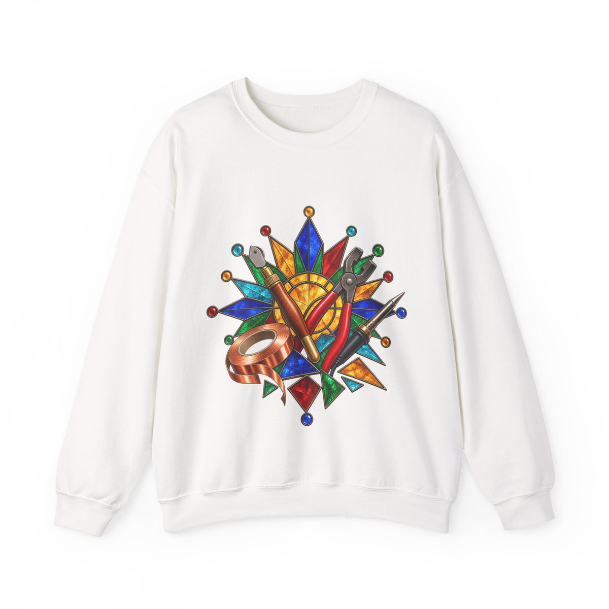 Stained Glass Workshop Tools Sweatshirt