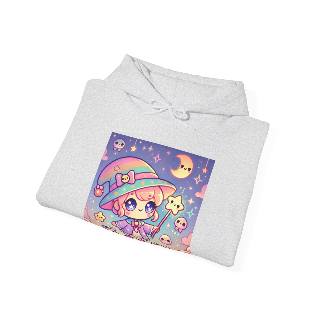 Kawaii Moon Wand Pastel Fantasy Art Hoodie