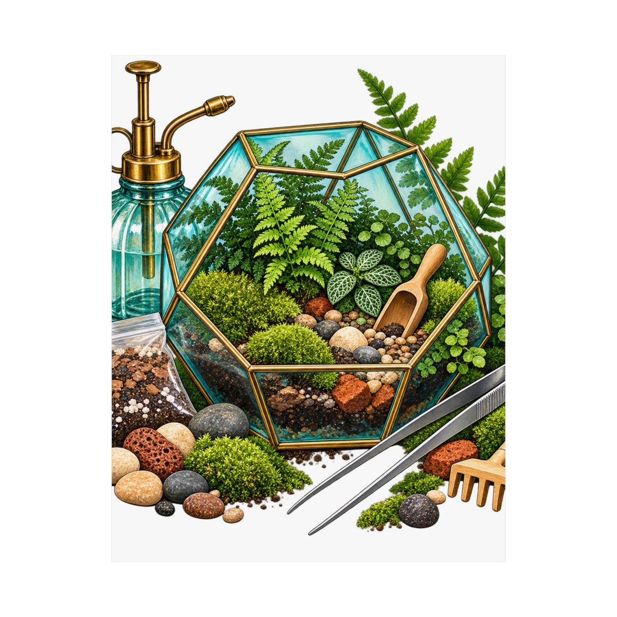 Fern Terrarium Building Workshop Poster