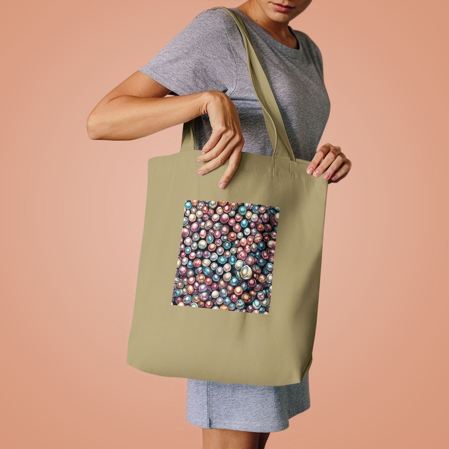 Pearl Bubble Pattern Abstract Gift Art Tote Bag