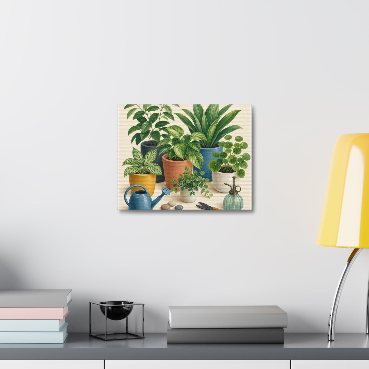 Calm Indoor Houseplant Collection Art Canvas Art