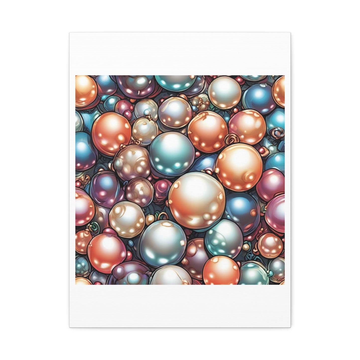 Glossy Orb Marble Abstract Gift Art Canvas