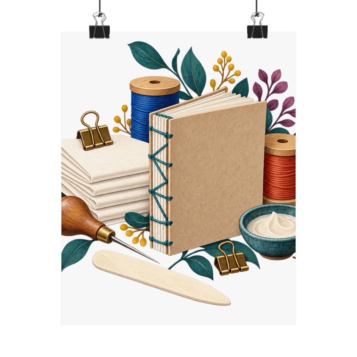 Hand Bookbinding Workshop Poster