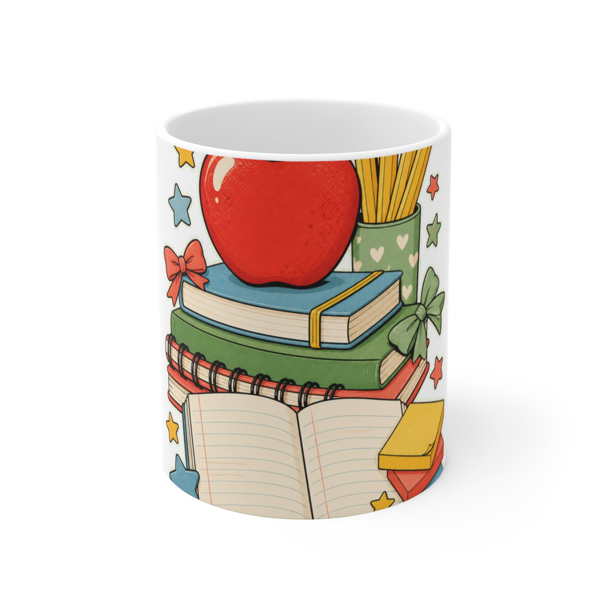 Apple Pencil Desk Stack Back To School Mug