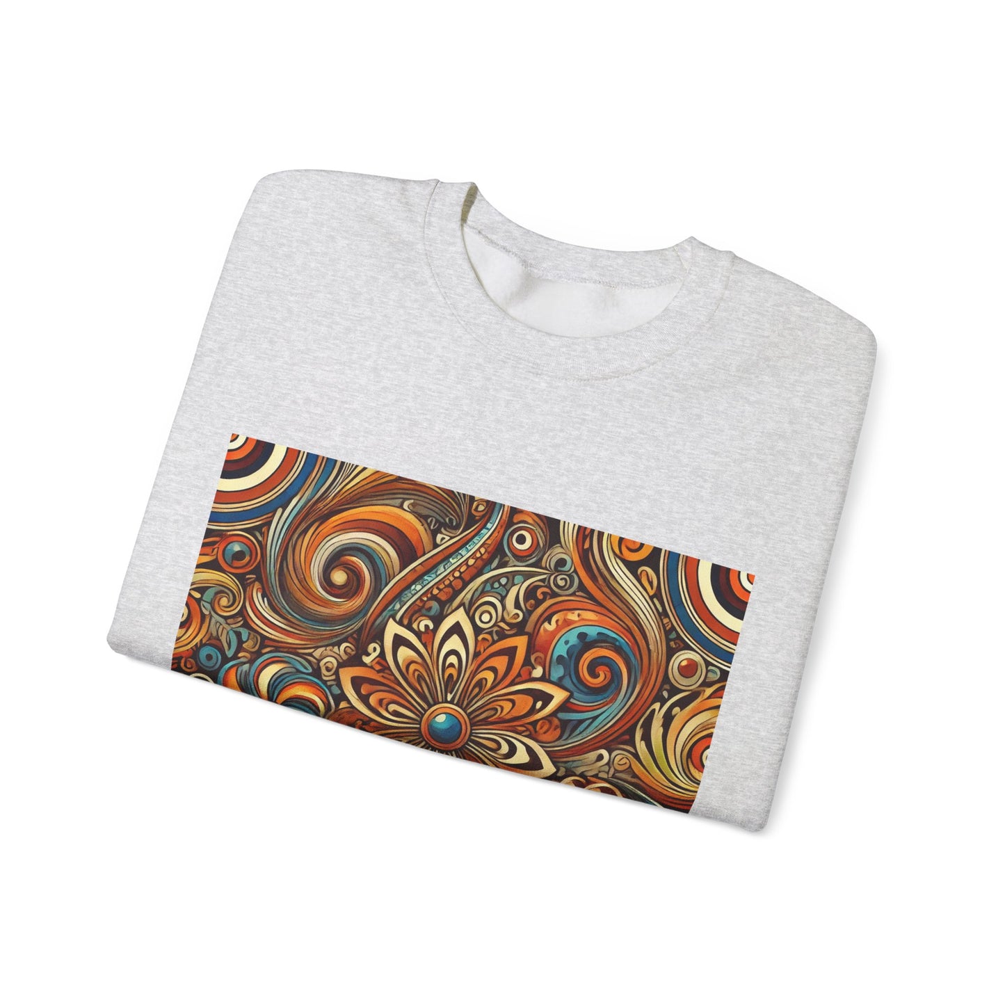 Ornate Abstract Floral Paisley Pattern Sweatshirt