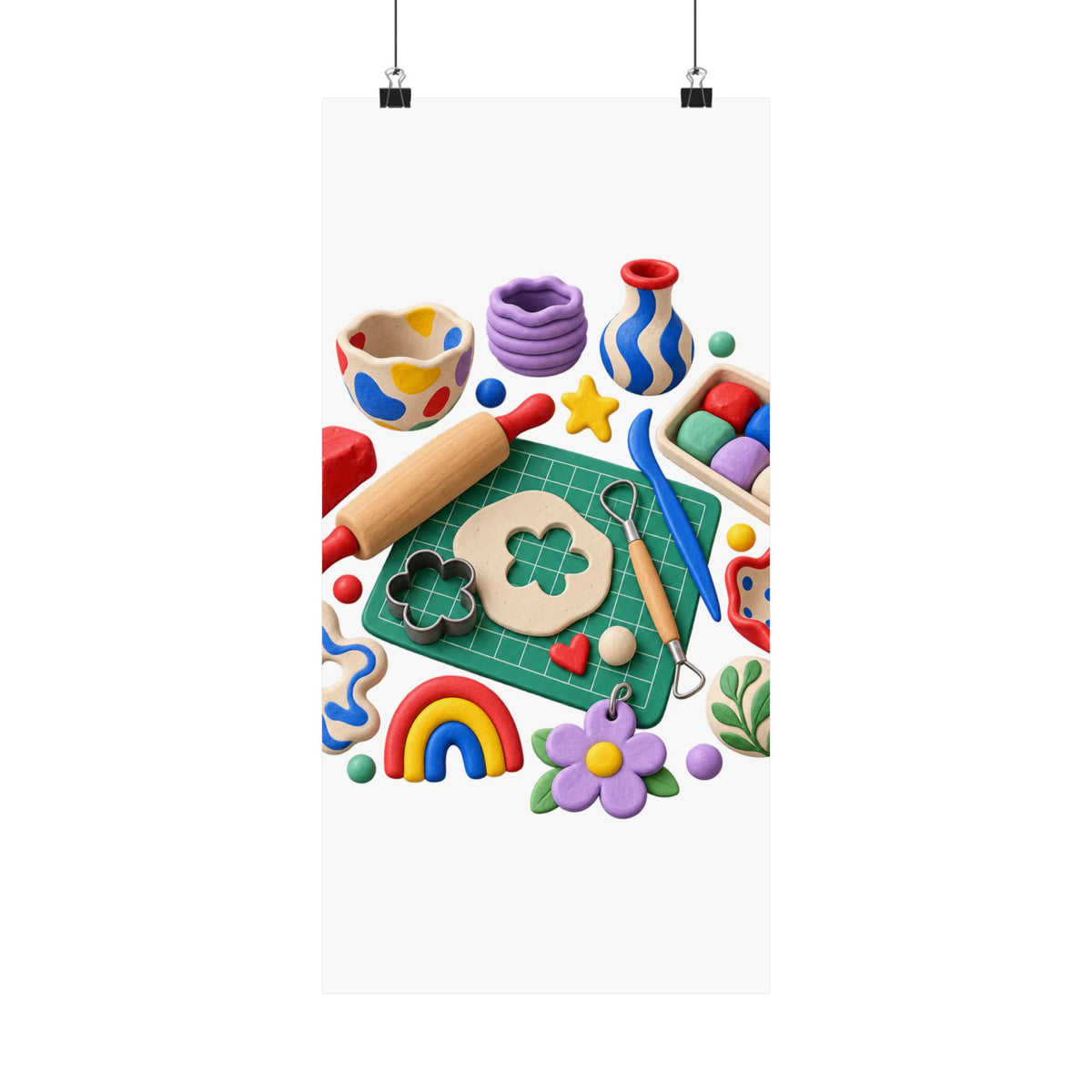 Miniature Clay Sculpting Workshop Poster