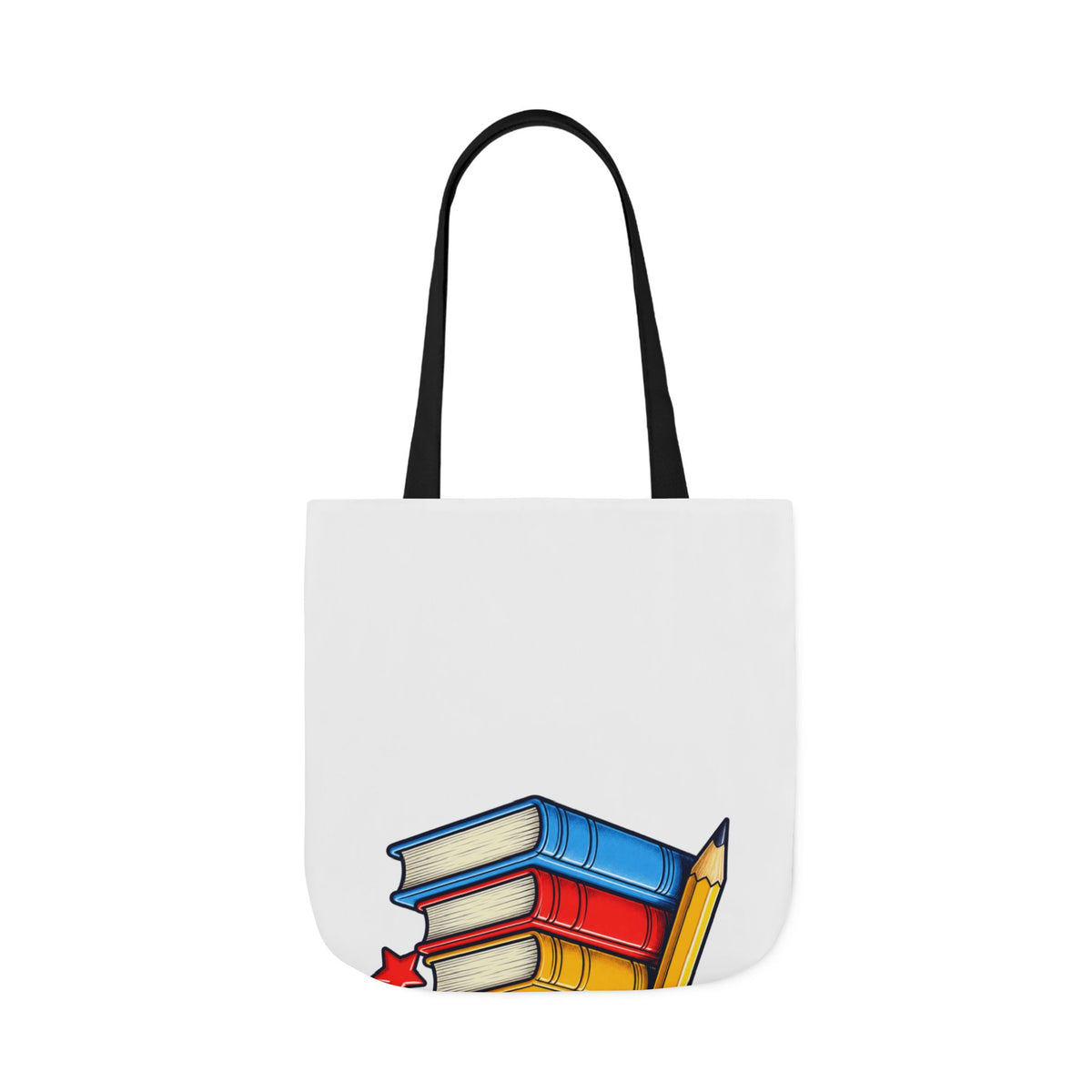 Retro School Books Apple Teacher Appreciation Tote Bag