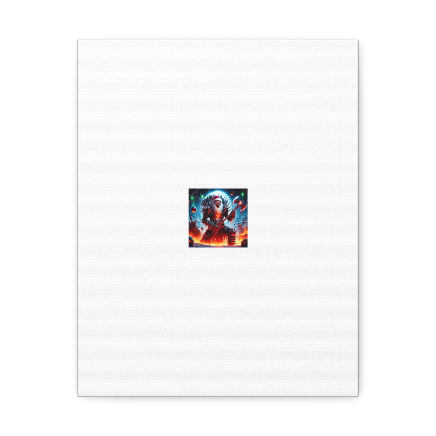 Heavy Metal Santa Holiday Concert Dark Holiday Canvas Art