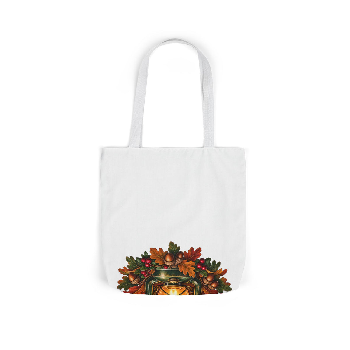Autumn Oak Lantern and Acorns Tote Bag