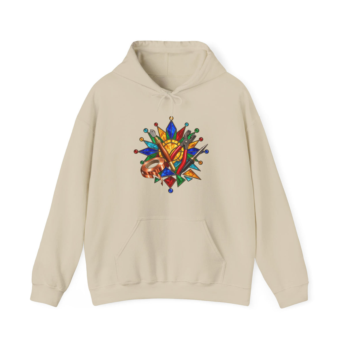Stained Glass Workshop Tools Hoodie