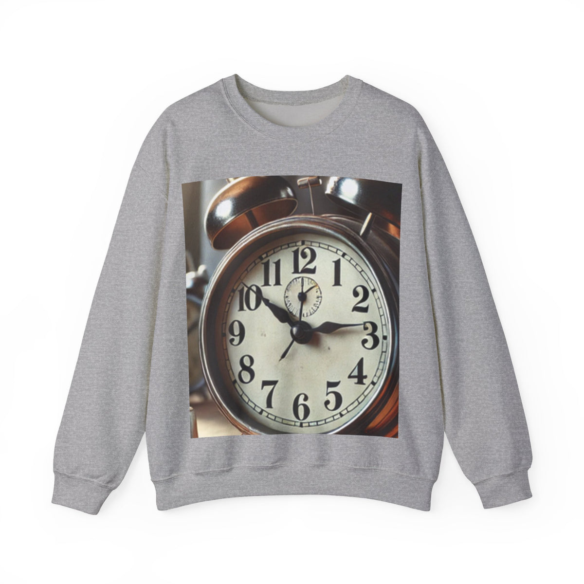 Vintage Alarm Clock Morning Routine Soft Sweatshirt