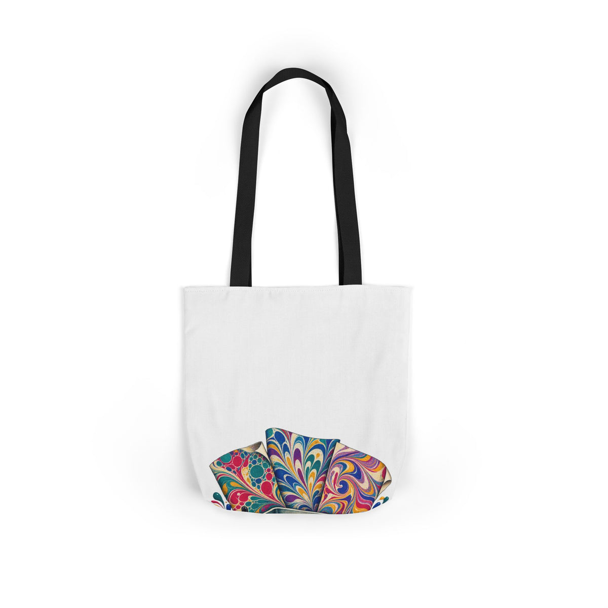 Colorful Paper Marbling Workshop Tote Bag