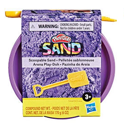 Play-Doh Scoopable Sand - 6oz Can Plus Mini Shovel (Purple)