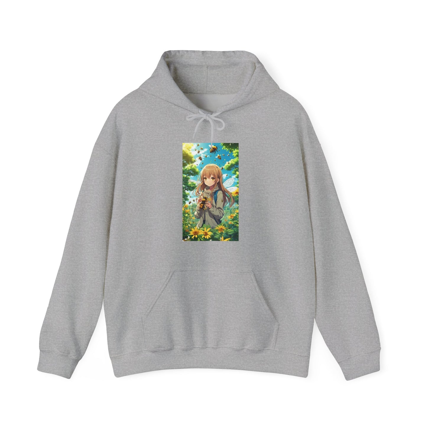 Bee Fairy Garden Anime Nature Art Hoodie