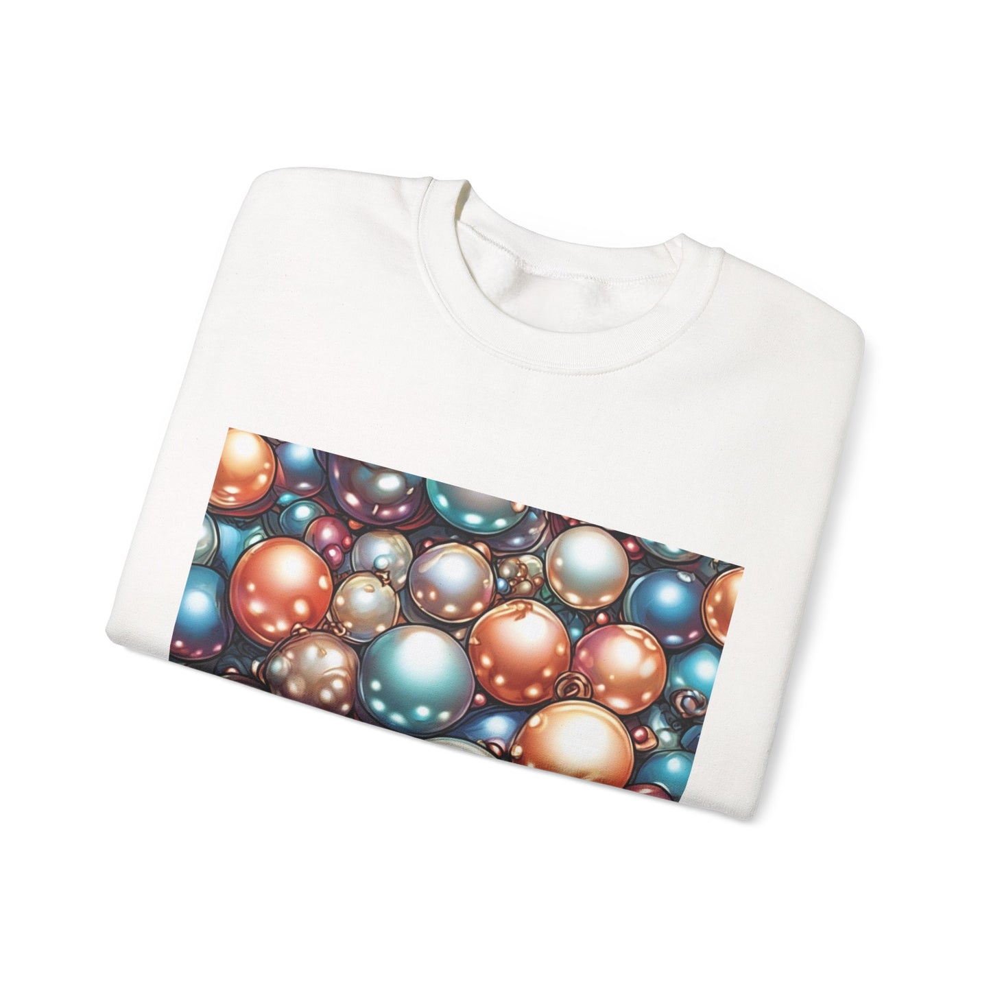 Glossy Orb Marble Abstract Gift Art Sweatshirt