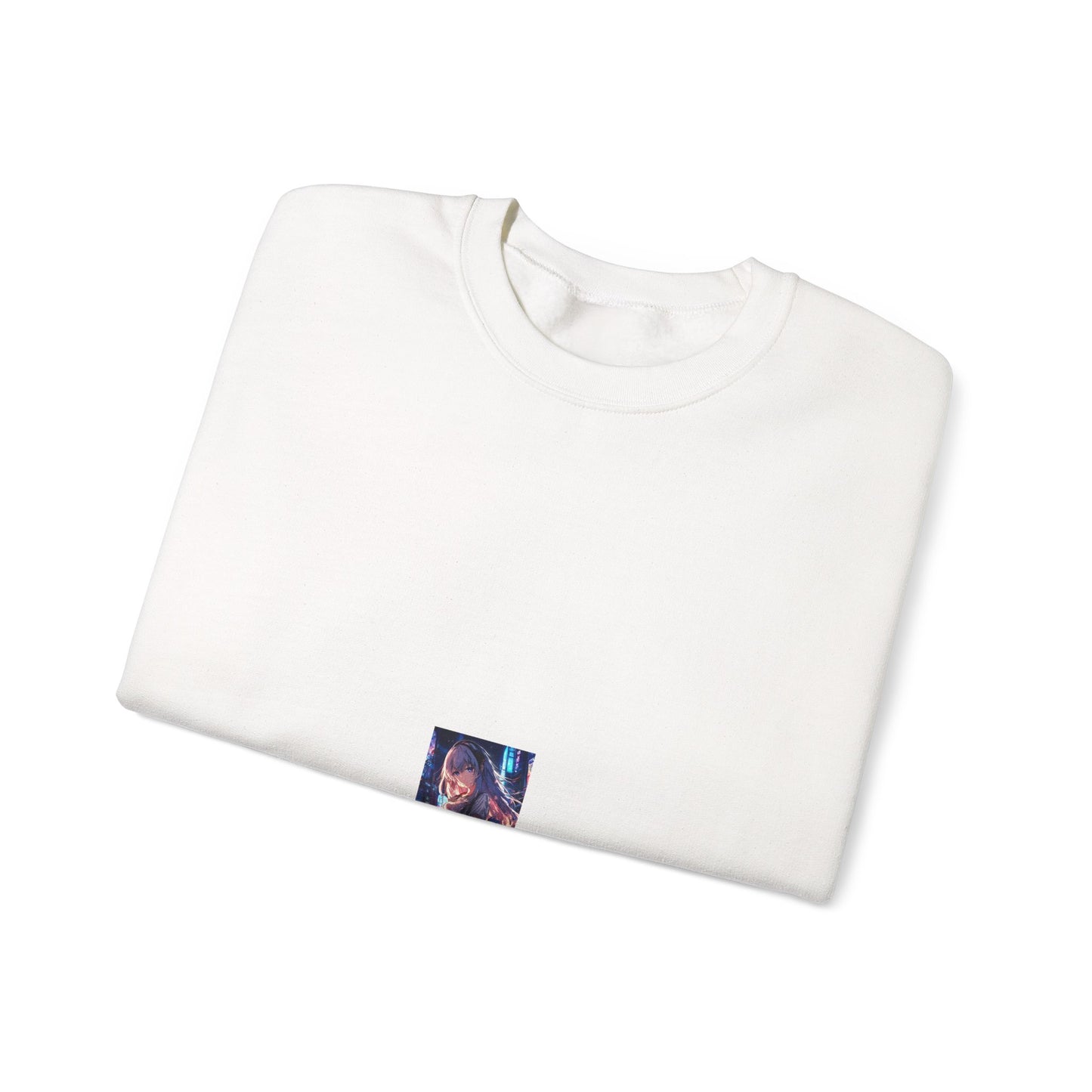 Anime City Night Heroine Portrait Soft Sweatshirt