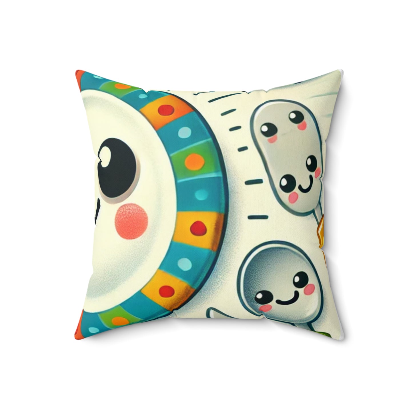 Happy Kitchen Tableware Kawaii Decorative Pillow