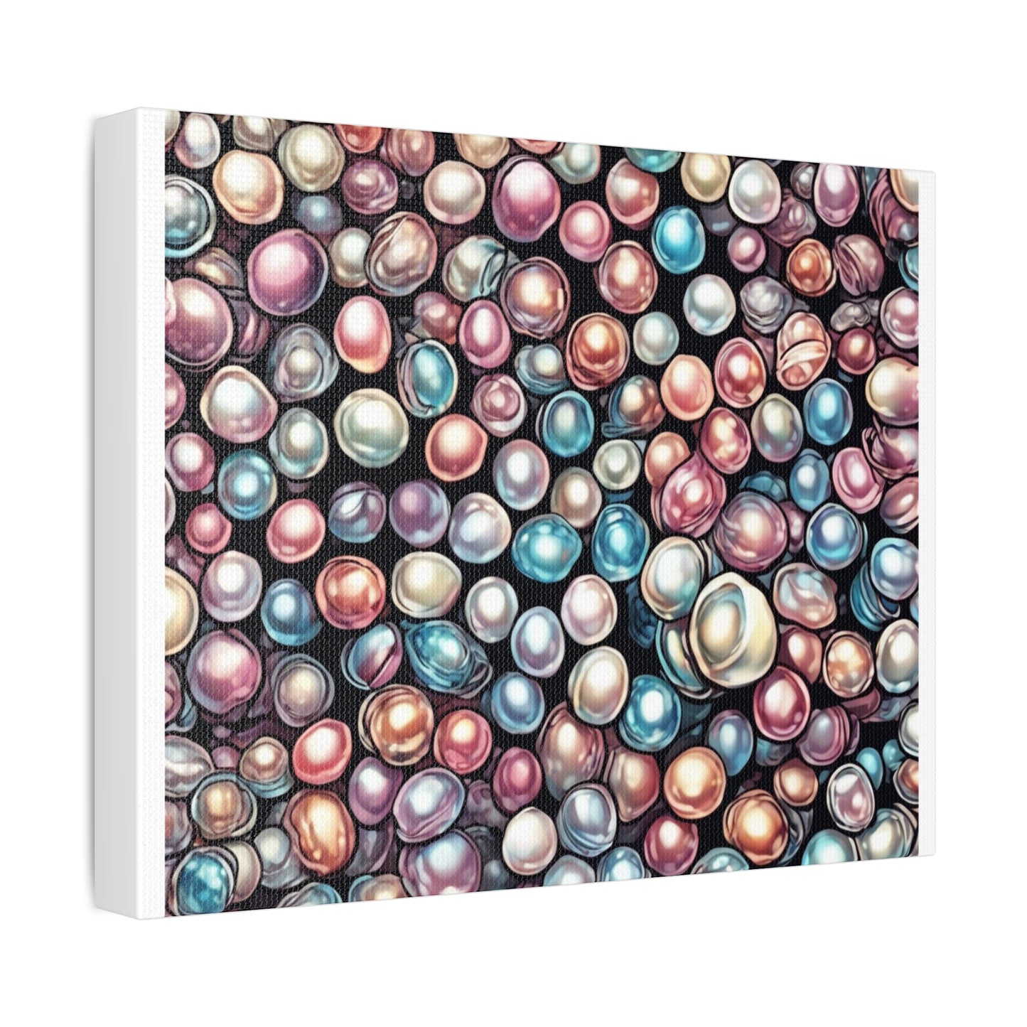 Pearl Bubble Pattern Abstract Gift Art Canvas