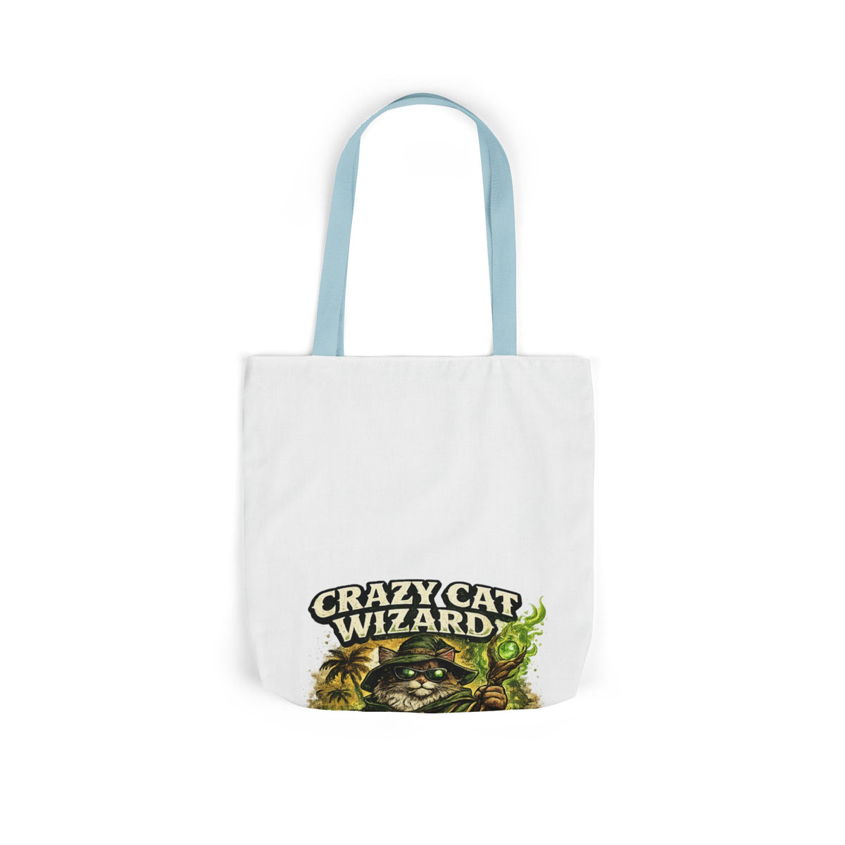 Crazy Cat Wizard Funny Fantasy Magic Tote Bag