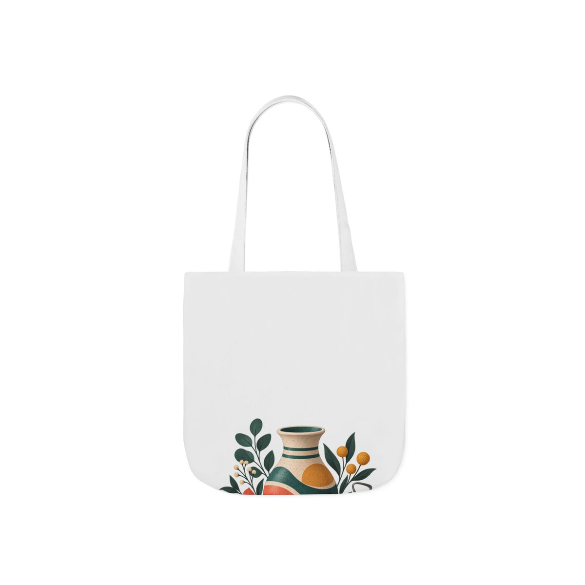 Midcentury Pottery Botanical Art Tote Bag