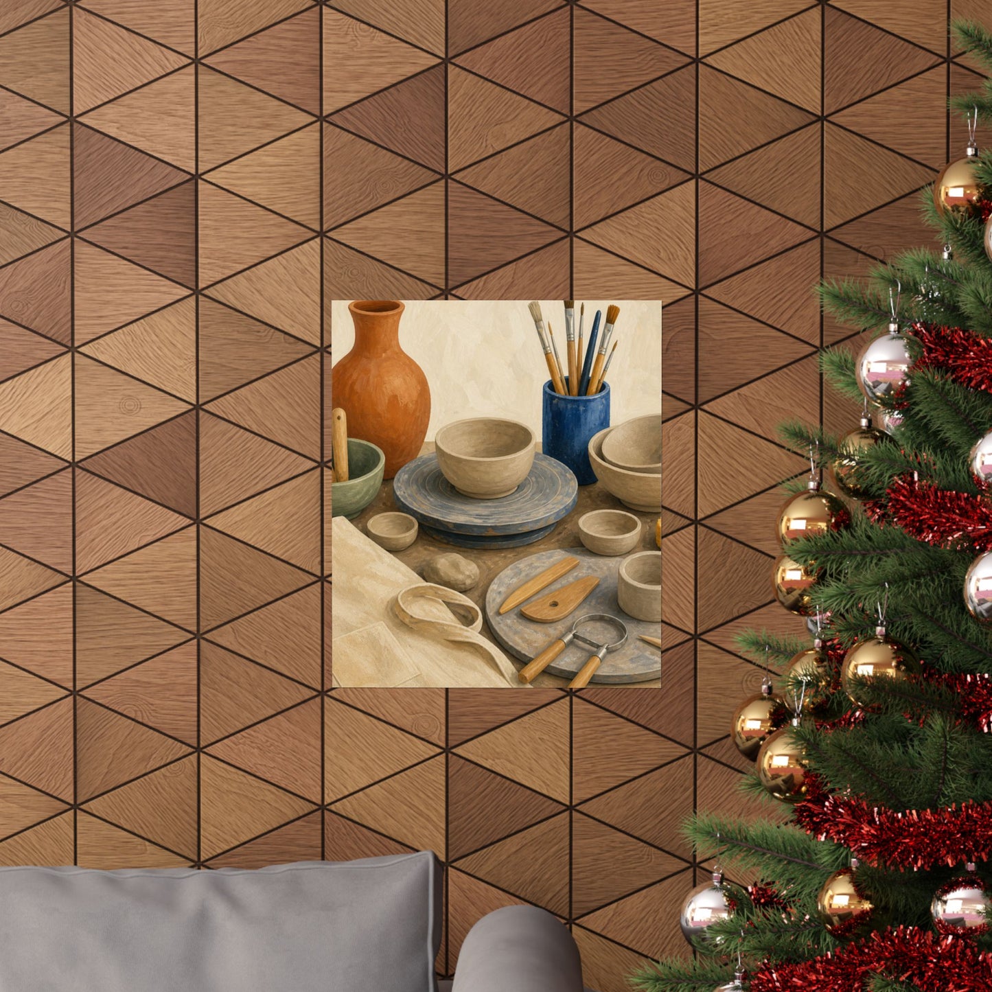 Colorful Pottery Studio Hobby Poster