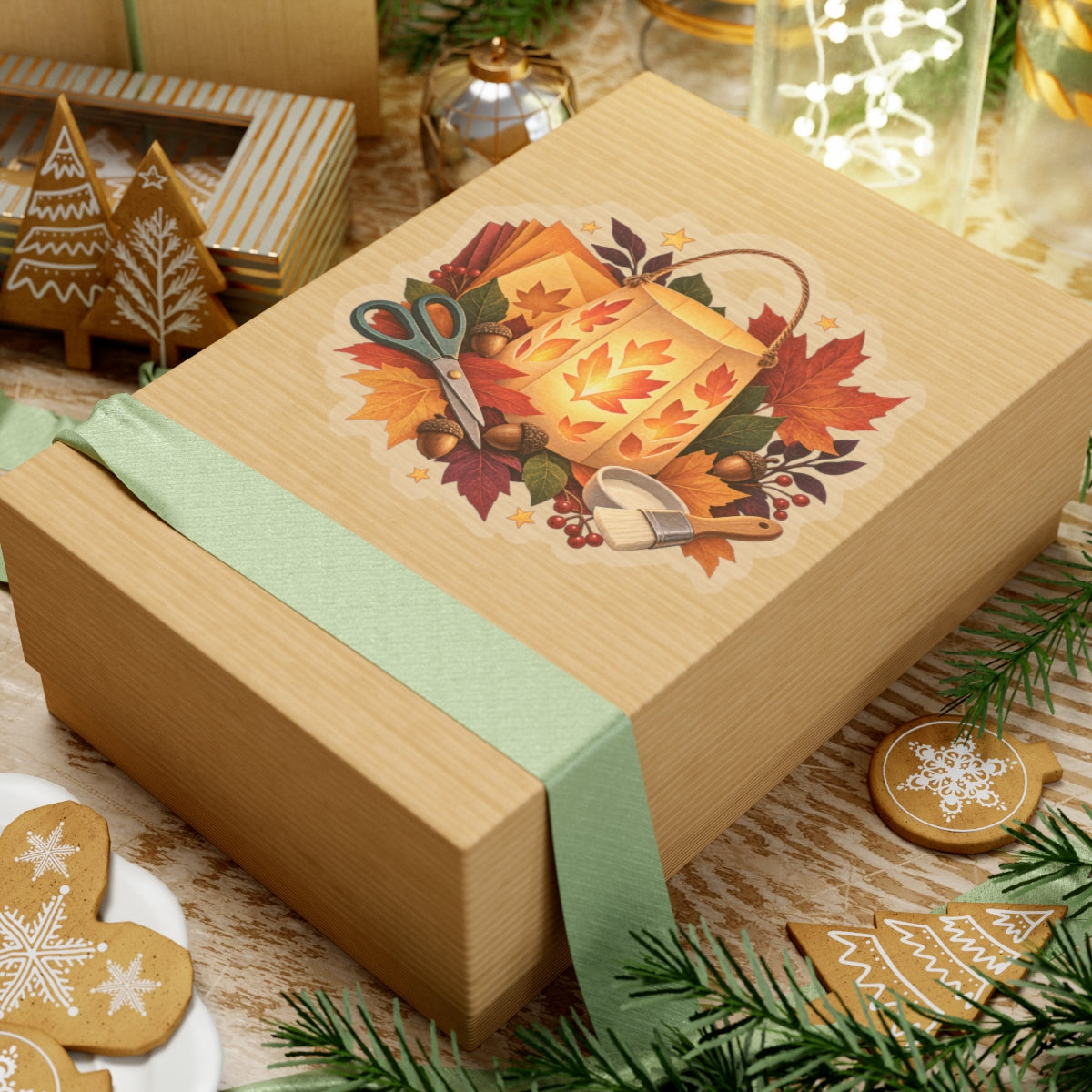 Autumn Lantern Making Workshop Sticker